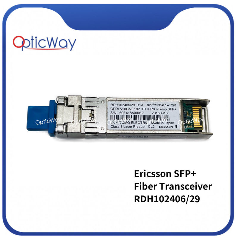 Ericsson RDH102406/29 R1A SFP 10G DWDM 192.9THz 40km 1554.13nm CRTUAEZLAA SFP+ Faserempfänger